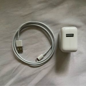 Apple Power Adapter + Lightning Cable